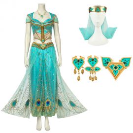 2019 Aladdin Princess Jasmine Cosplay Costume Deluxe Version