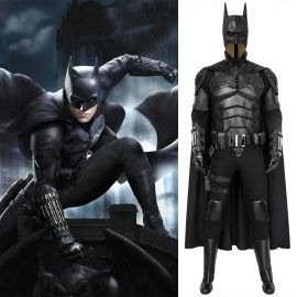 2021 Movie The Batman Robert Pattinson Cosplay Costume Deluxe