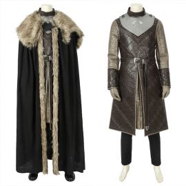 Game of Thrones 8 Jon Snow Cosplay Costume Deluxe