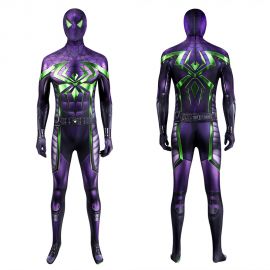 Spider-Man Miles Morales Purple Reign Suit Cosplay Jumpsuit
