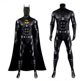 The Flash Batman Michael Keaton Jumpsuit with Cloak