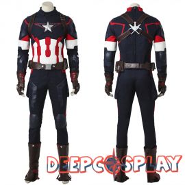 Avengers Age of Ultron Captain America Costume Deluxe Cosplay