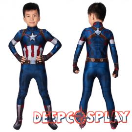 Avengers Age of Ultron Captain America Kids 3D Jumpsuit