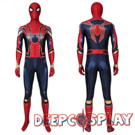 Avengers Endgame Iron Spiderman 3D Zentai Jumpsuit