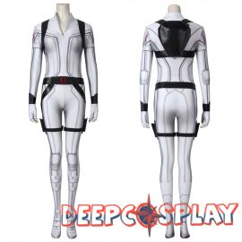 Black Widow Natasha Romanoff White 3D Jumpsuit