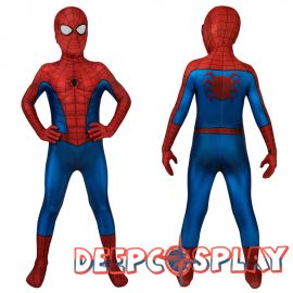 Spider-Man PS4 Peter Parker Kids 3D Zentai Jumpsuit