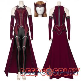 TV WandaVision Scarlet Witch Wanda Cosplay Costume