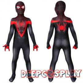 Ultimate Spider-Man PS5 Miles Morales Kids 3D Zentai Jumpsuit
